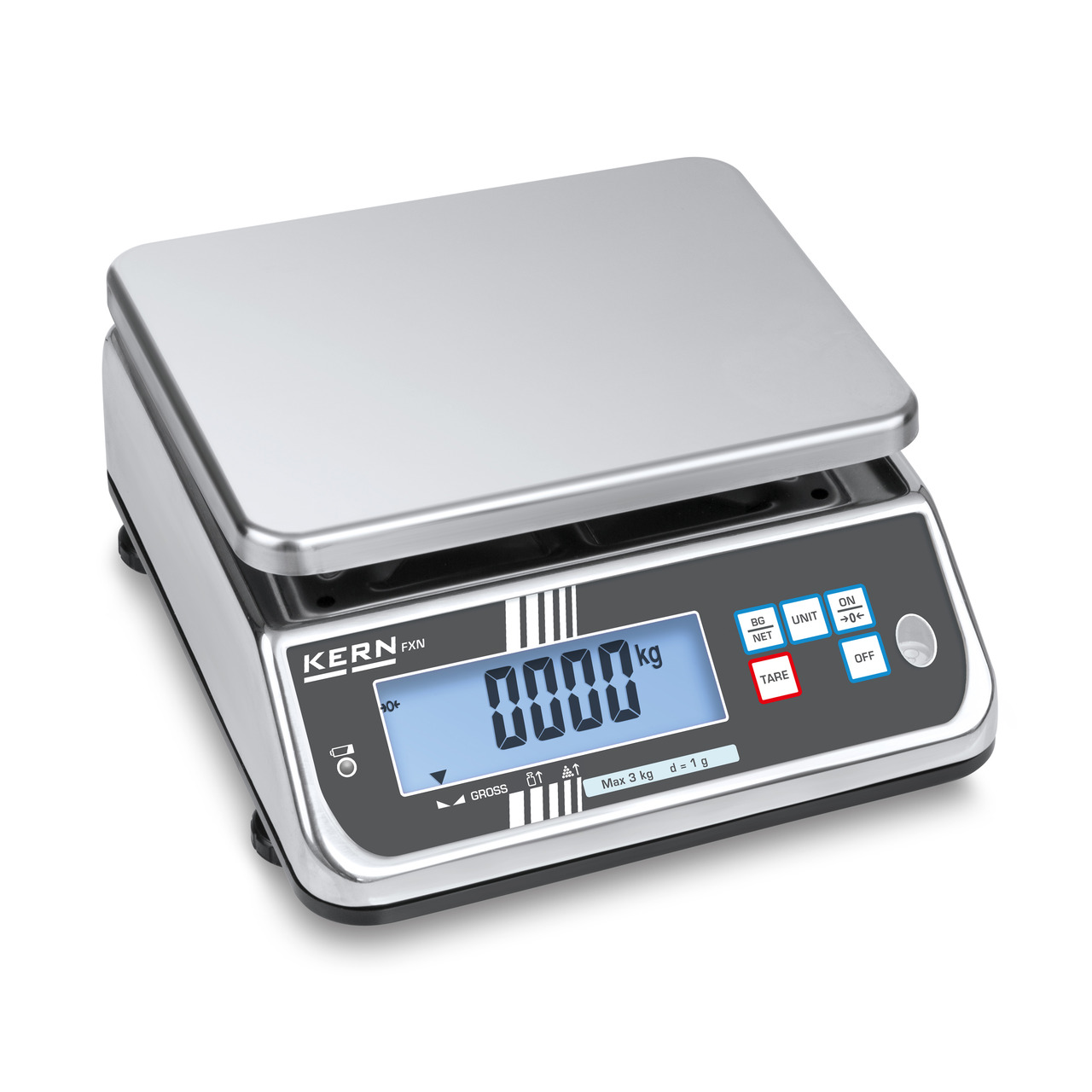 IP-geschützte Tischwaage KERN FXN 10K-3N