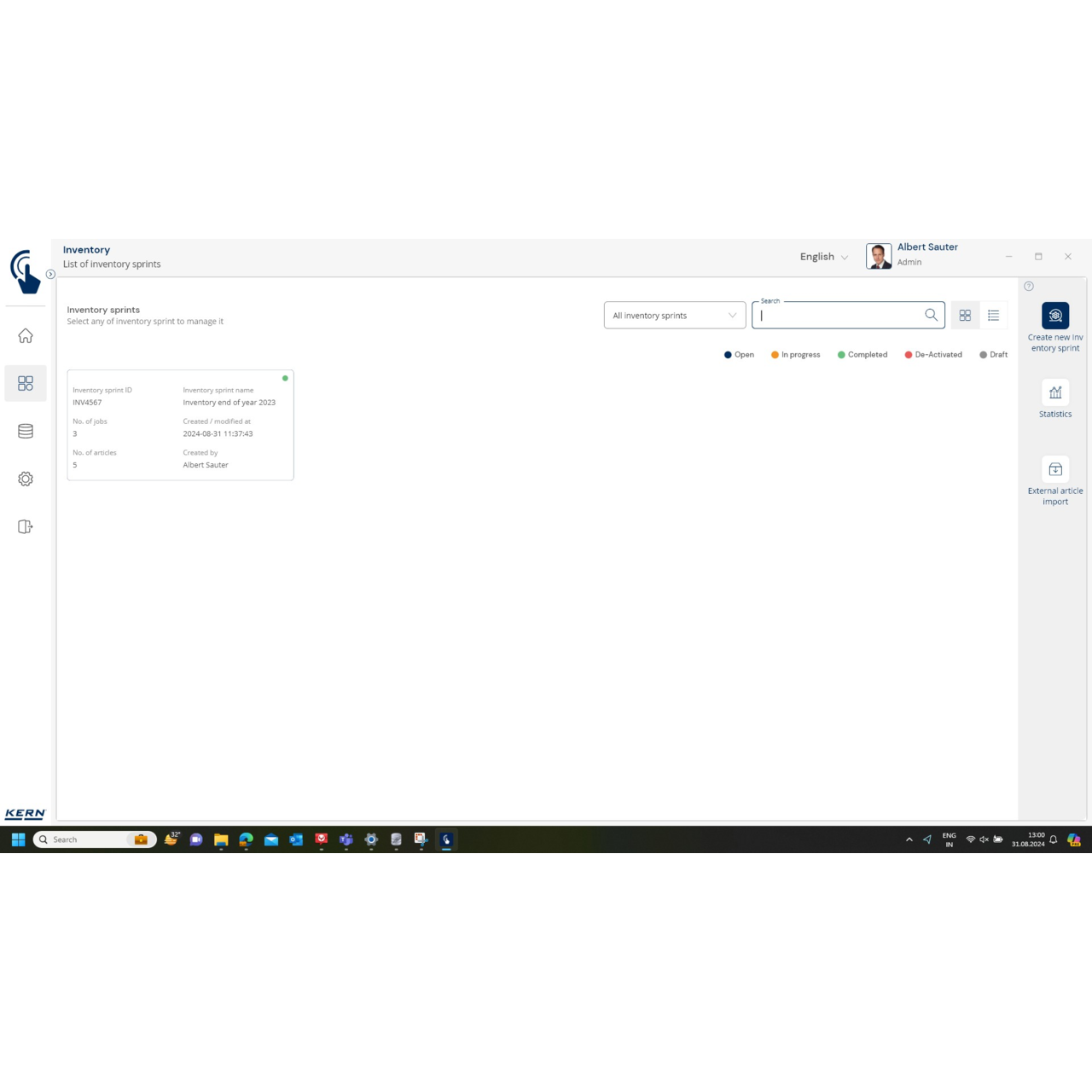 Inventurwaage KERN CKE 3600-2-Inventory