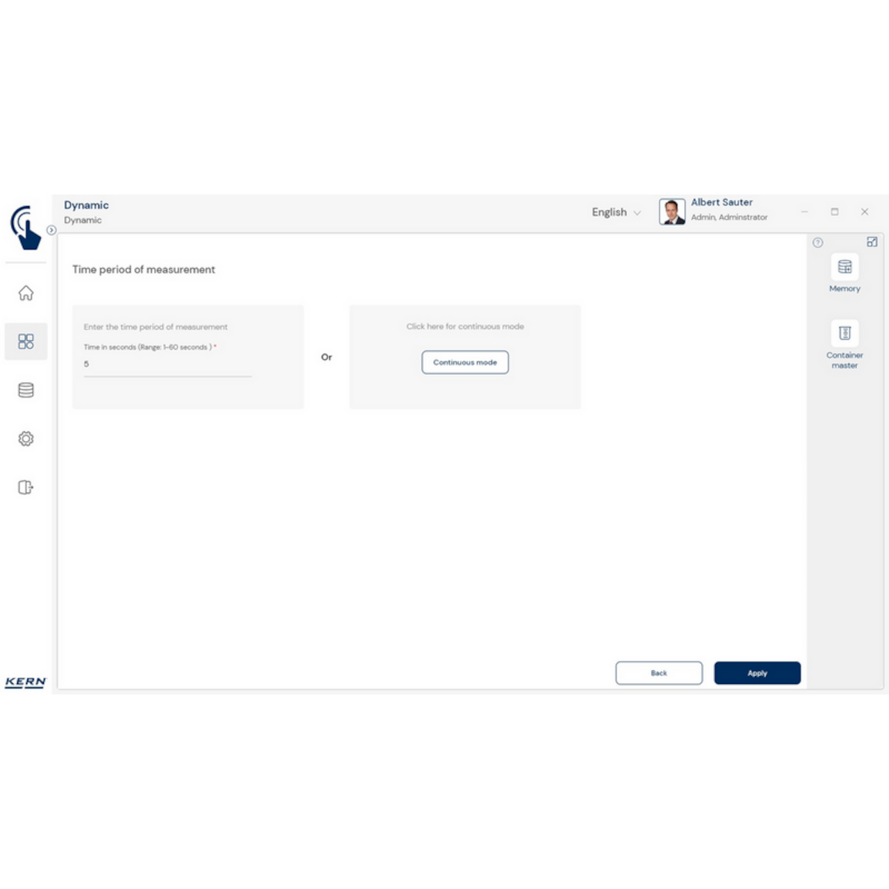 Software EasyTouch SET-05 Dynamic