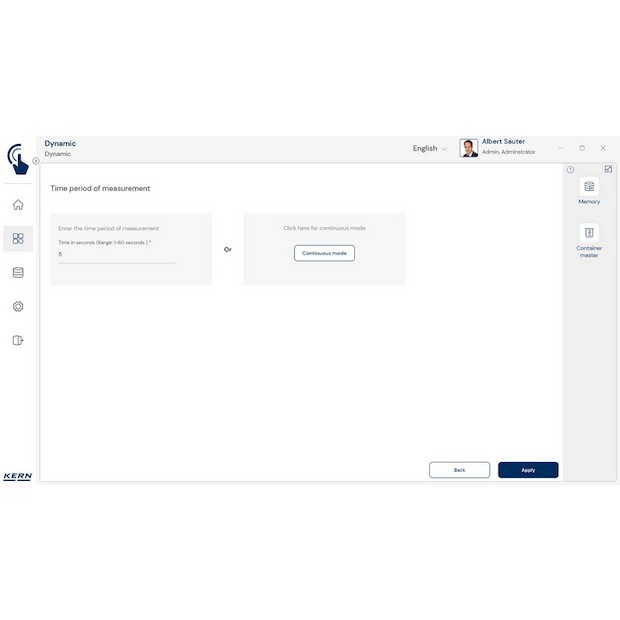 Software EasyTouch SET-05 Dynamic