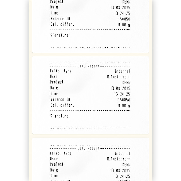 Etikettendrucker zum Ausdruck von Wägewerten auf Thermoetiketten, ASCII-fähig