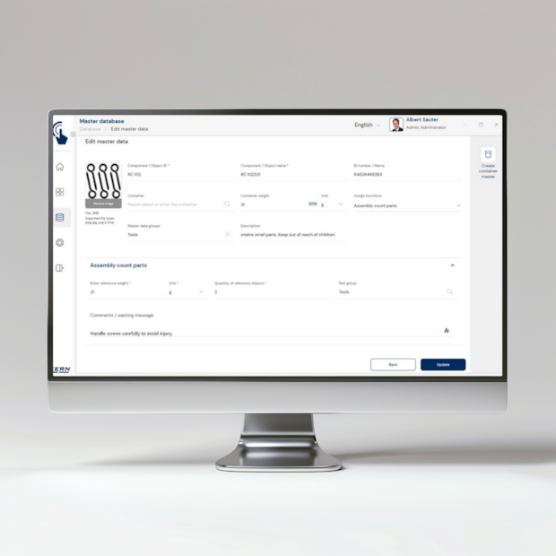Software EasyTouch SET-35 Assembly Count