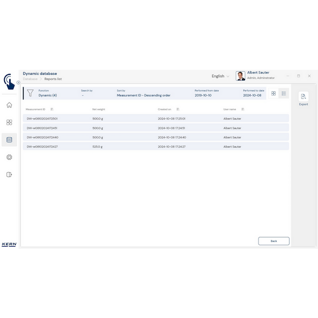 Software EasyTouch SET-05 Dynamic