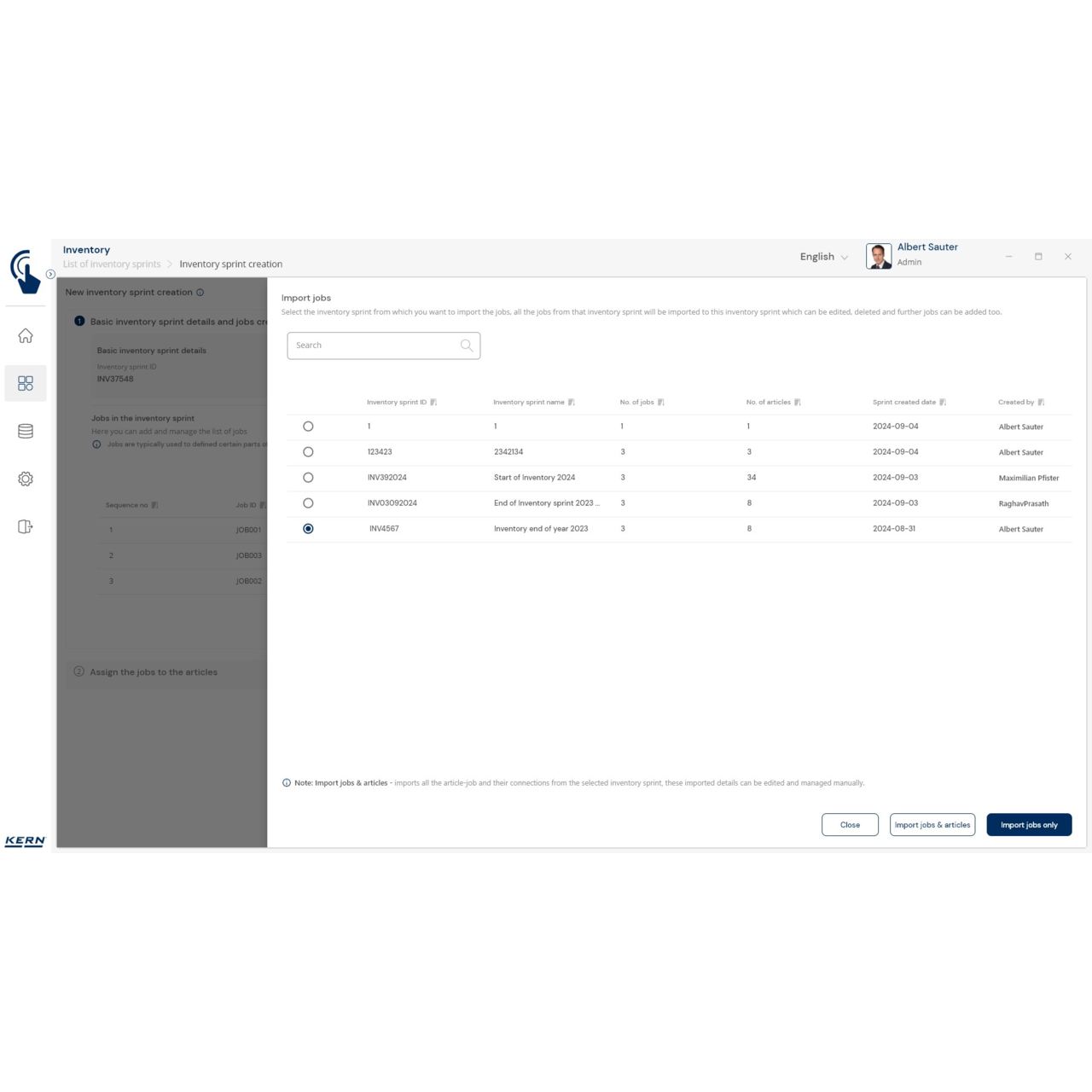 Inventurwaage KERN CKE 3600-2-Inventory