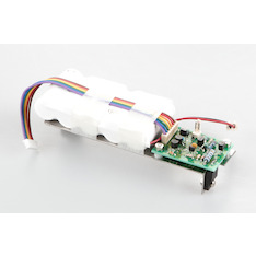 Akkubetrieb intern, Betriebsdauer bis zu 32 h, Ladezeit ca. 12 h, Ladestandsanzeige im Display. AUTO-OFF-Funktion zur Akkuschonung, abschaltbar. Für Modelle mit Wägeplattengröße 118 mm und 170×140 mm