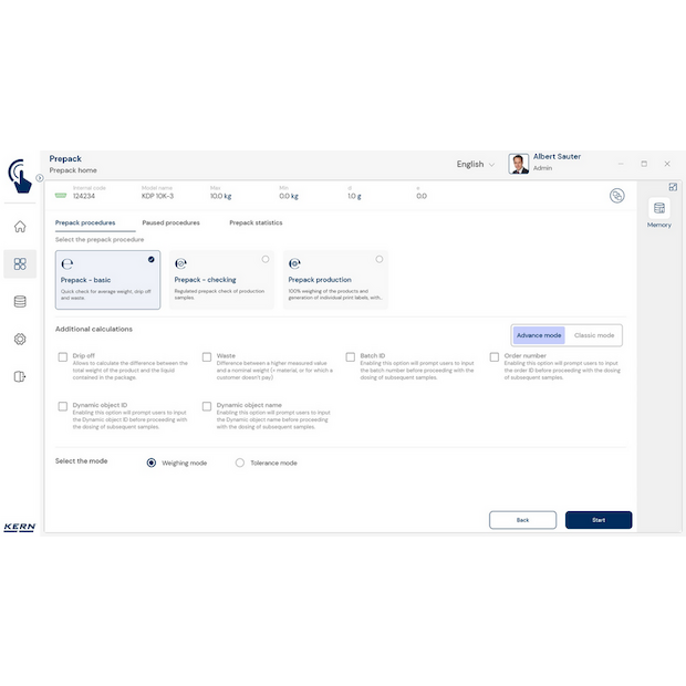 Software EasyTouch SET-17 PrePack