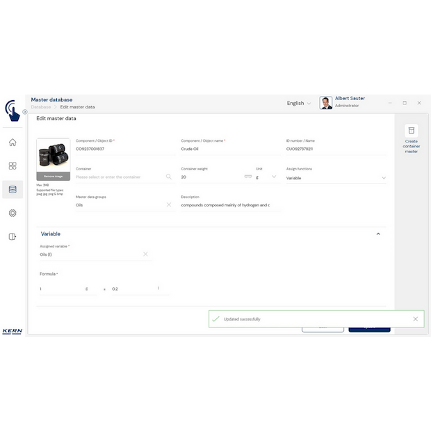 Software EasyTouch SET-07 Variable