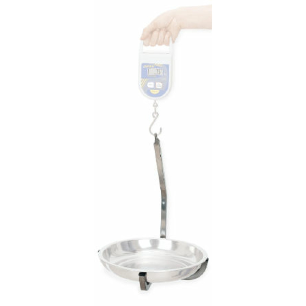 Schalenbügel für Taraschale KERN CH-A01, Höhe ca. 390 mm, Nettogewicht ca. 0,4 kg (Abbildung mit Hängewaage KERN CH und Taraschale KERN CH-A01, nicht im Lieferumfang enthalten)