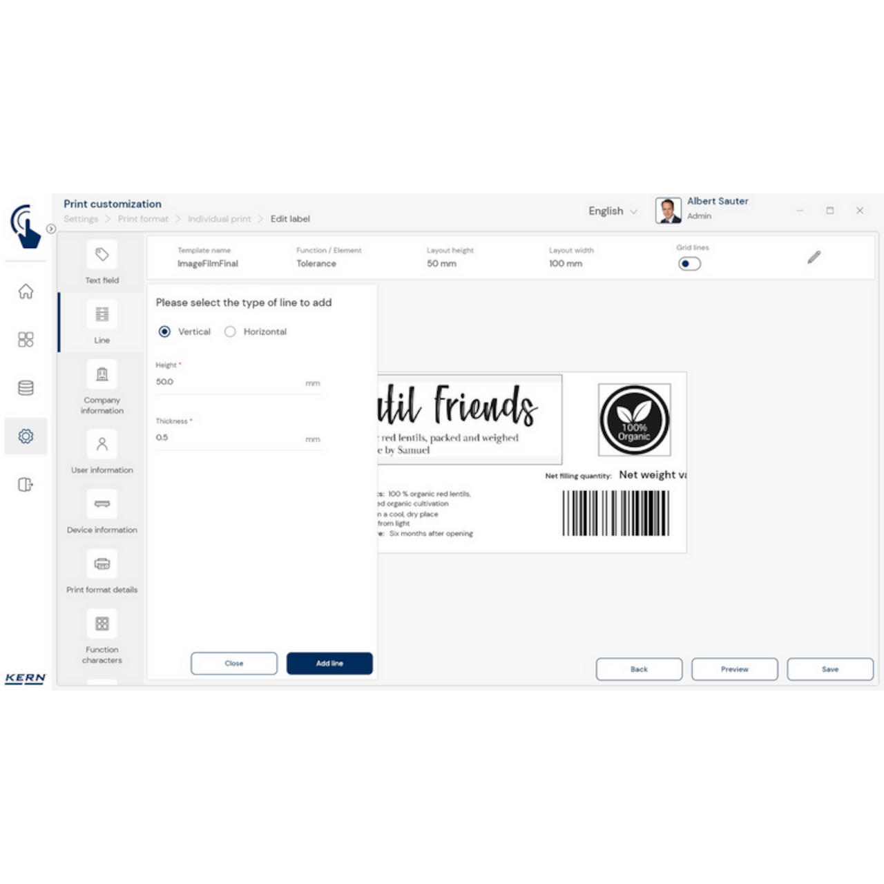 Software EasyTouch SET-14 Individual Print