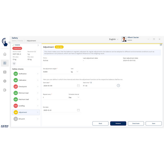 Software EasyTouch SET-11 Safety