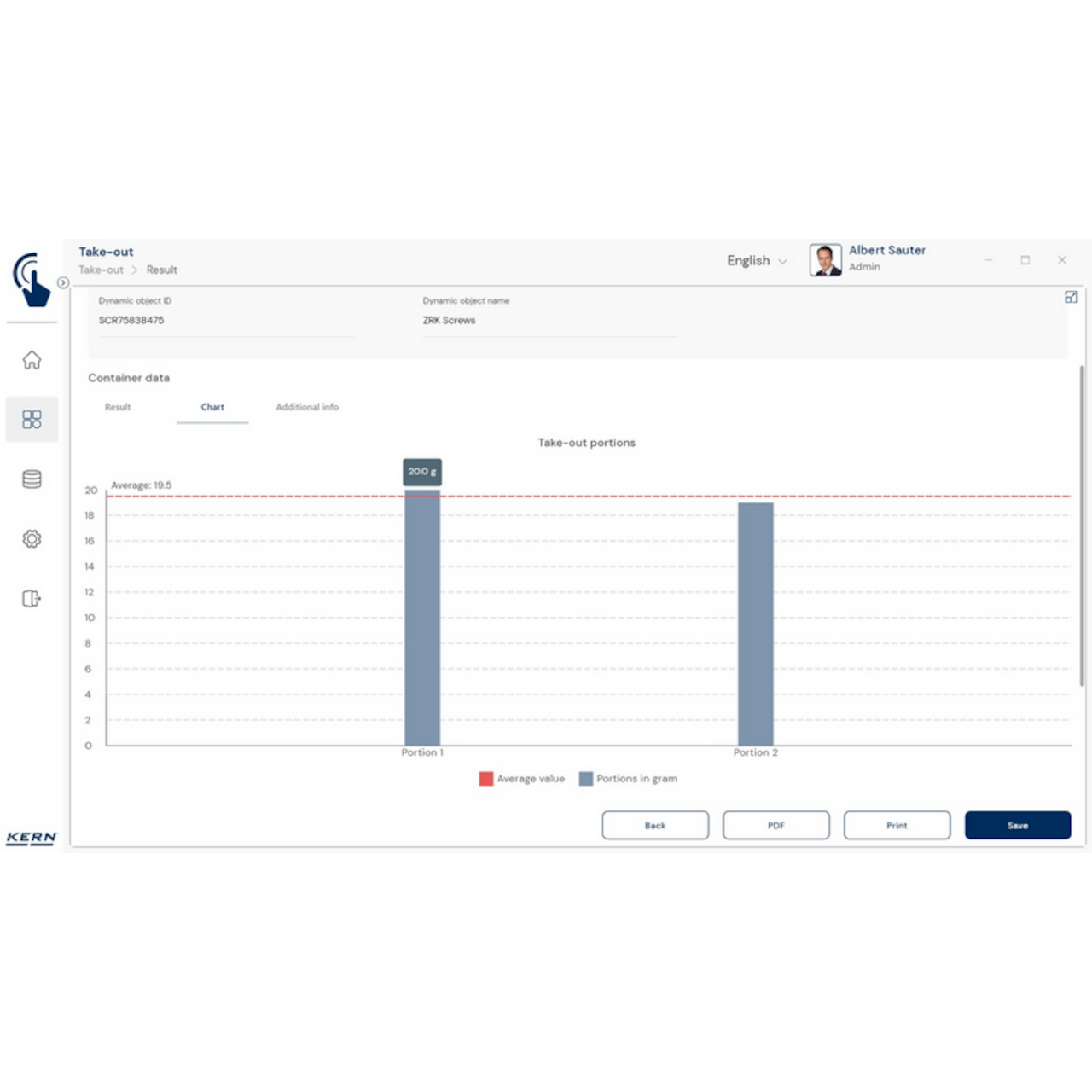 Software EasyTouch SET-08 Take-out