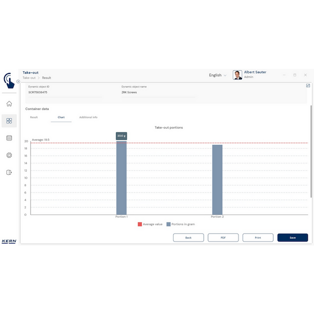 Software EasyTouch SET-08 Take-out