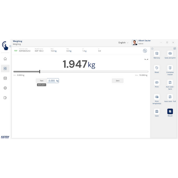 Software EasyTouch SET-411 Hotkeys