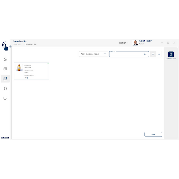 Software EasyTouch SET-18 Container Master
