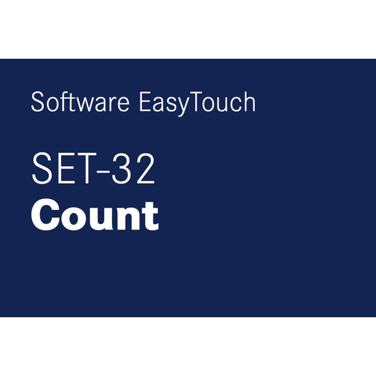 Software EasyTouch SET-32 Count