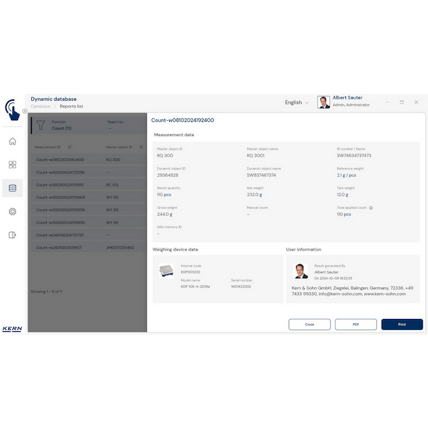 Software EasyTouch SET-32 Count