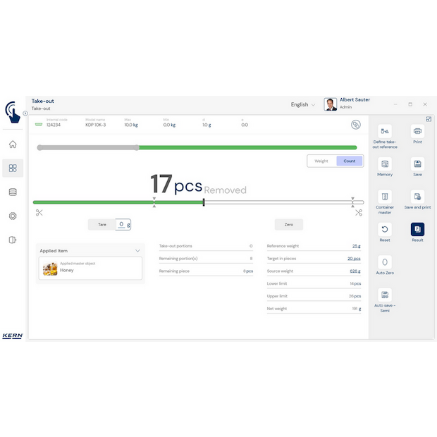 Software EasyTouch SET-08 Take-out