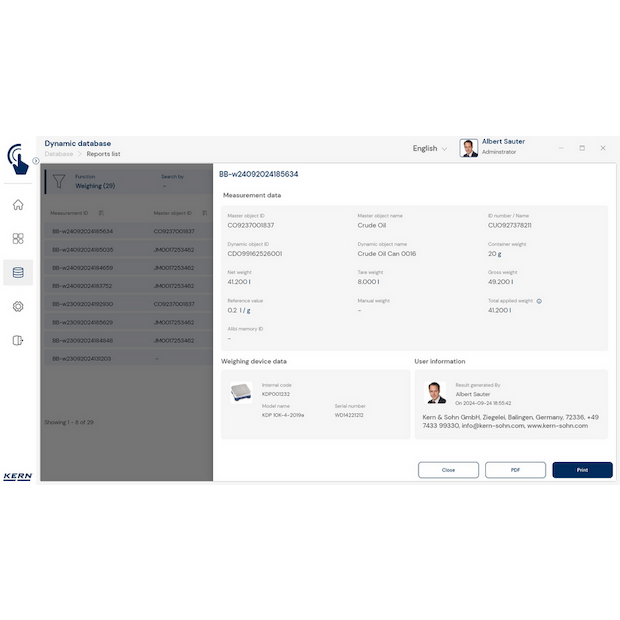 Software EasyTouch SET-07 Variable