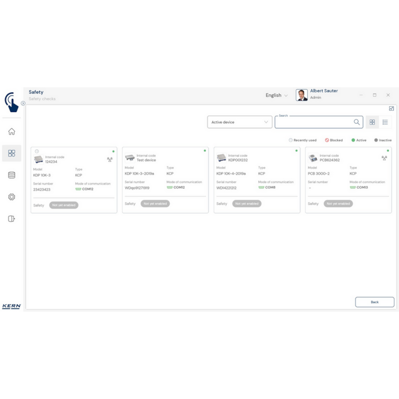 Software EasyTouch SET-11 Safety