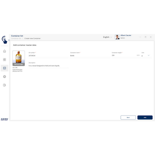 Software EasyTouch SET-18 Container Master