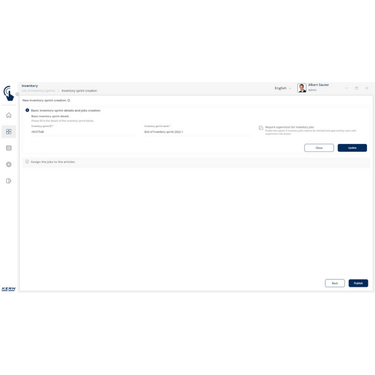 Software EasyTouch SET-52 Inventory
