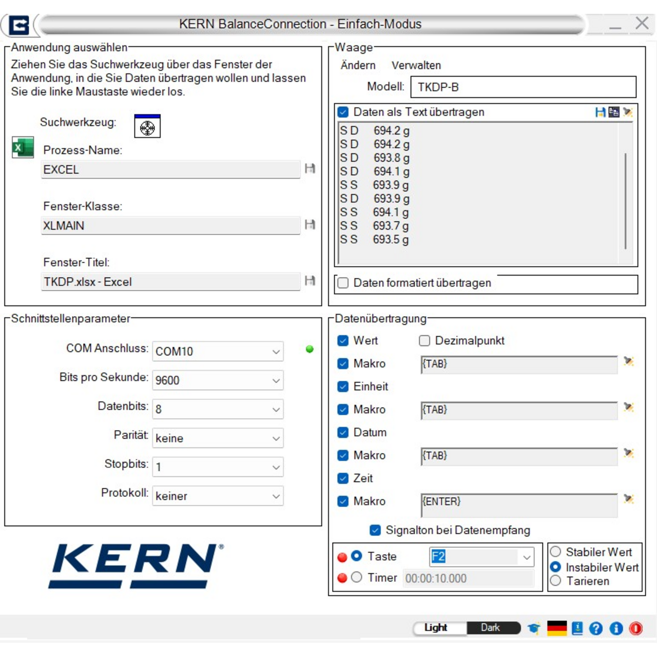 BalanceConnection Standard KERN SCD-4.0-DLS05