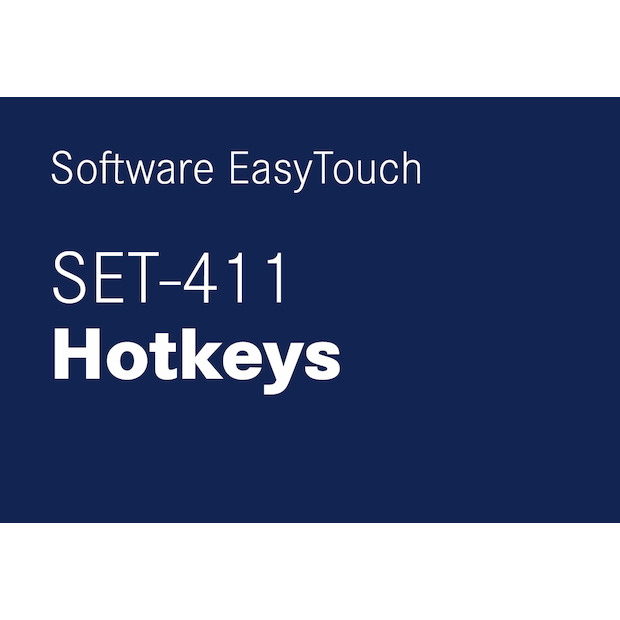 Software EasyTouch SET-411 Hotkeys