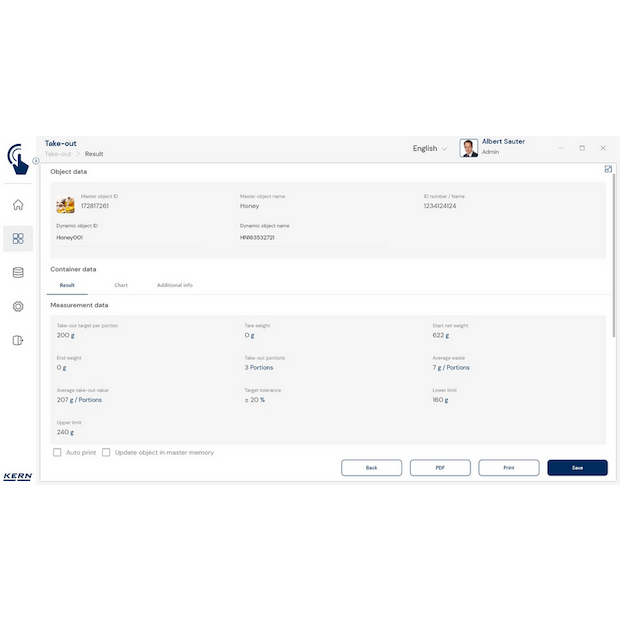 Software EasyTouch SET-08 Take-out