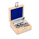 F1 set of weights 1 mg - 200 g stainless steel, in wooden box