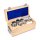 F1 set of weights 1 mg - 5 kg stainless steel, in wooden box