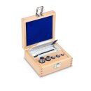 F1 Set of Weights 1 g - 100 g Stainless steel, in wooden box