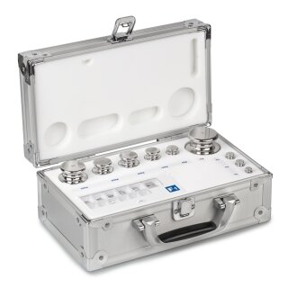 F1 set of weights 1 mg - 50 g stainless steel, in plastic case
