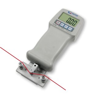 Tensiometer-Aufsatz mit Safe-insert-Funktion: Ziehen und loslassen, um das laufende Kabel in die Führungsrollen einzuführen
