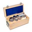 E1 Set of weights,  1 mg - 5 kg stainless steel,  in wooden box
