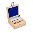 E1 set of weights, 1 g - 50 g stainless steel,  in wooden box