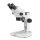 Stereo zoom microscope Set Binocular 0,7-4,5x: Telescopic arm stand (Plate), LED ring