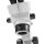 Stereo zoom microscope Set Binocular 0,7-4,5x: Telescopic arm stand (Plate), LED ring