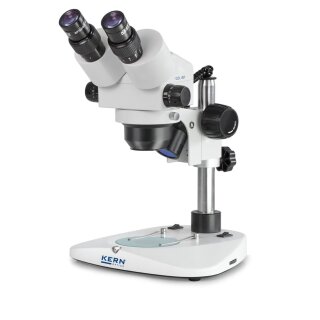 Stereo-Zoom Mikroskop (nur 220V) OZL 451, 0,75 x - 5 x, 12 V, 10W Halogen (Durchlicht), 10W Halogen (Auflicht)
