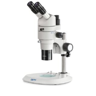 Stereo zoom microscope Trinocular Parallel: 0,8-8,0x: HWF10x22: 3W LED