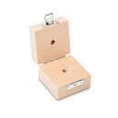 Holz-Gewichtsetui, 2 g Buche für  F2 + M1, Knopf/Kompakt