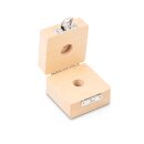 Holz-Gewichtsetui, 20 g Buche für  F2 + M1, Knopf/Kompakt
