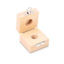 Holz-Gewichtsetui, 50 g Buche für  F2 + M1, Knopf/Kompakt