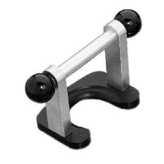 Weight carrying handle to be able to safely grip heavy, individual cylindrical weights, for weights up to 50 kg