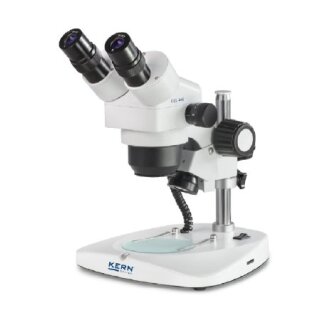 Stereo-Zoom Mikroskop Trinokular Greenough: 1-4x: WF10x22: 0,35W LED