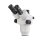 Stereo zoom microscope Set Trinocular 0,7-4,5x: Double arm stand (Plate), LED ring